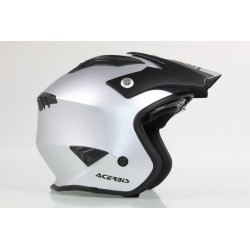 Casque ACERBIS aria Metallic brillant avec visiere