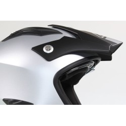 Casque ACERBIS aria Metallic brillant avec visiere
