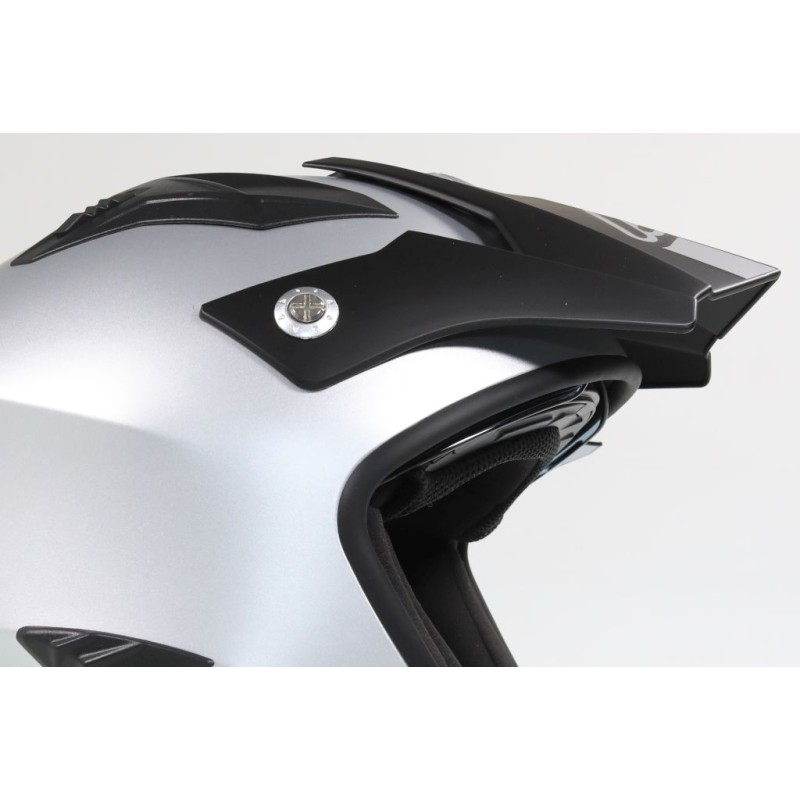 Casque ACERBIS aria Metallic brillant avec visiere