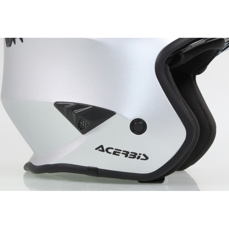 Casque ACERBIS aria Metallic brillant avec visiere