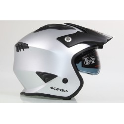 Casque ACERBIS aria Metallic brillant avec visiere