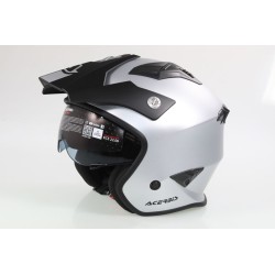 Casque ACERBIS aria Metallic brillant avec visiere
