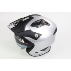 Casque ACERBIS aria Metallic brillant avec visiere