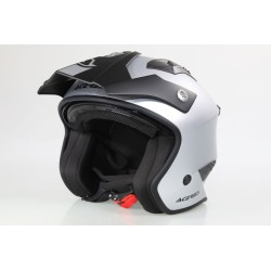 Casque ACERBIS aria Metallic brillant avec visiere