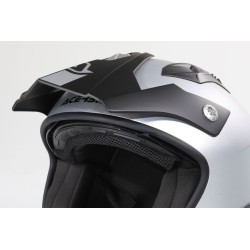 Casque ACERBIS aria Metallic brillant avec visiere