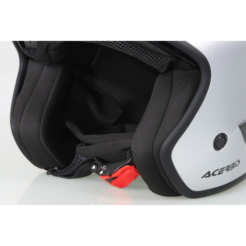 Casque ACERBIS aria Metallic brillant avec visiere