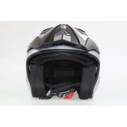 Casque ACERBIS aria Metallic brillant avec visiere