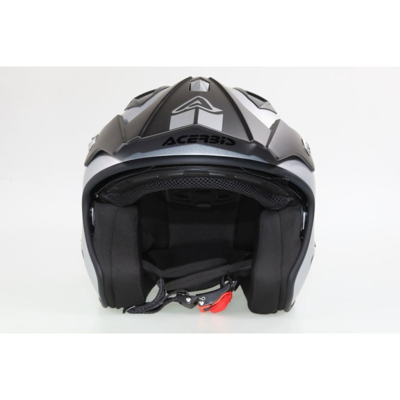 Casque ACERBIS aria Metallic brillant avec visiere