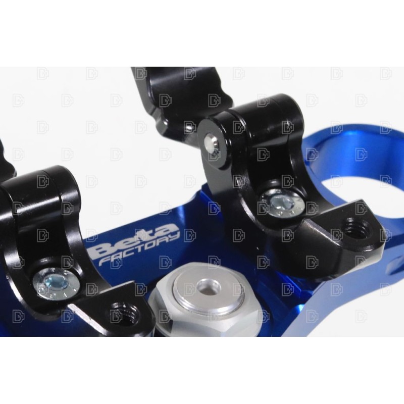 Té de fourche BETA 2025 Factory complet Ø39mm bleu