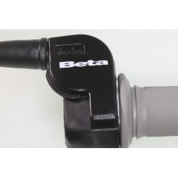 Poignée gaz BETA 2023> 2T tirage court blanc + revetements gris