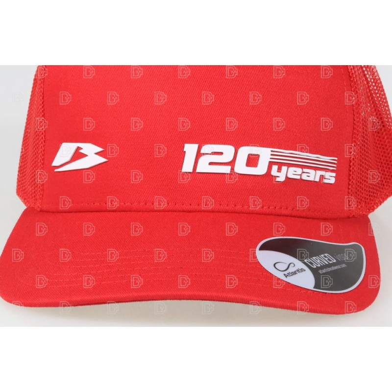 Casquette BETA paddock "120 years" rouge