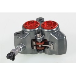 Etrier frein AV BRAKTEC monobloc 4 pistons rouge