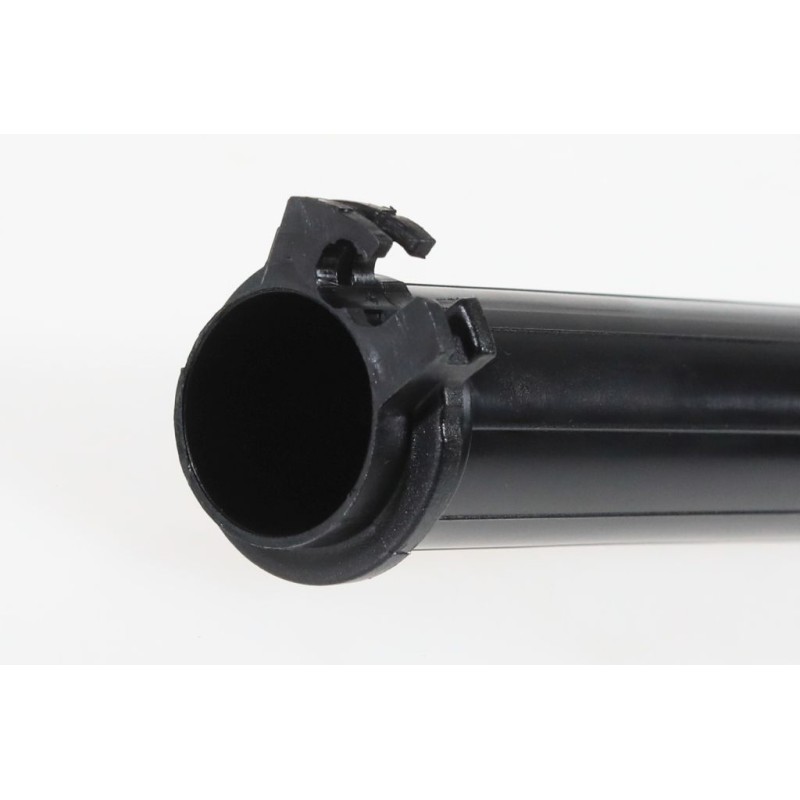 Tube poignée gaz DOMINO seul tirage long noir