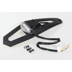 Bavette arrière à led et support plaque homologué complet