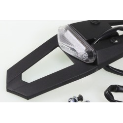 Bavette arrière à led et support plaque homologué complet