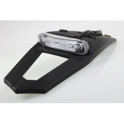 Bavette arrière à led et support plaque homologué complet