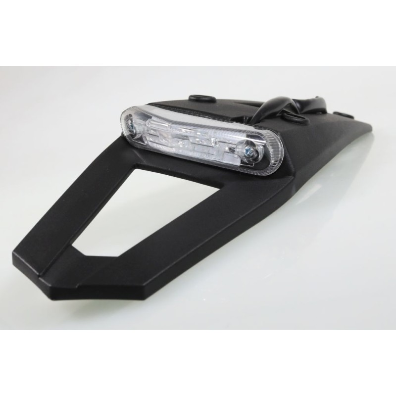 Bavette arrière à led et support plaque homologué complet