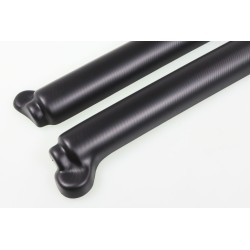 Protection fourche plastique TB longue Type Tech noir