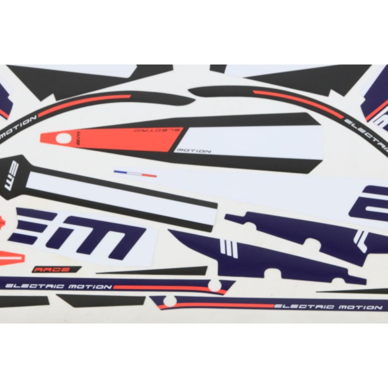 Kit autocollant ELECTRIC MOTION 2020 Epure Race adaptable complet