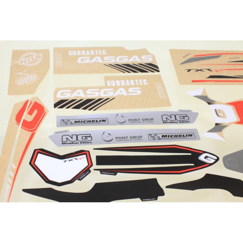 Kit autocollant GASGAS 2017 GP complet