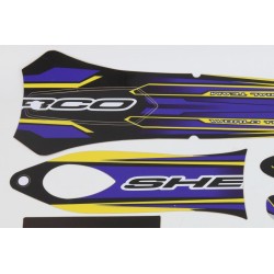 Kit deco SHERCO 2001-2005 complet violet/noir/jaune