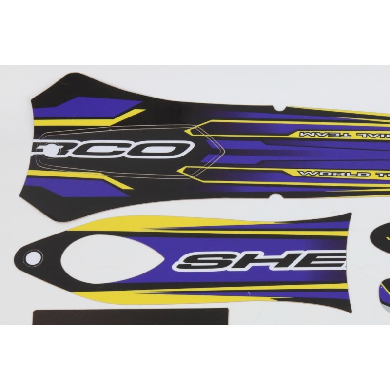 Kit deco SHERCO 2001-2005 complet violet/noir/jaune