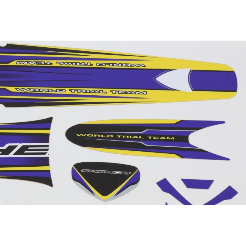 Kit deco SHERCO 2001-2005 complet violet/noir/jaune