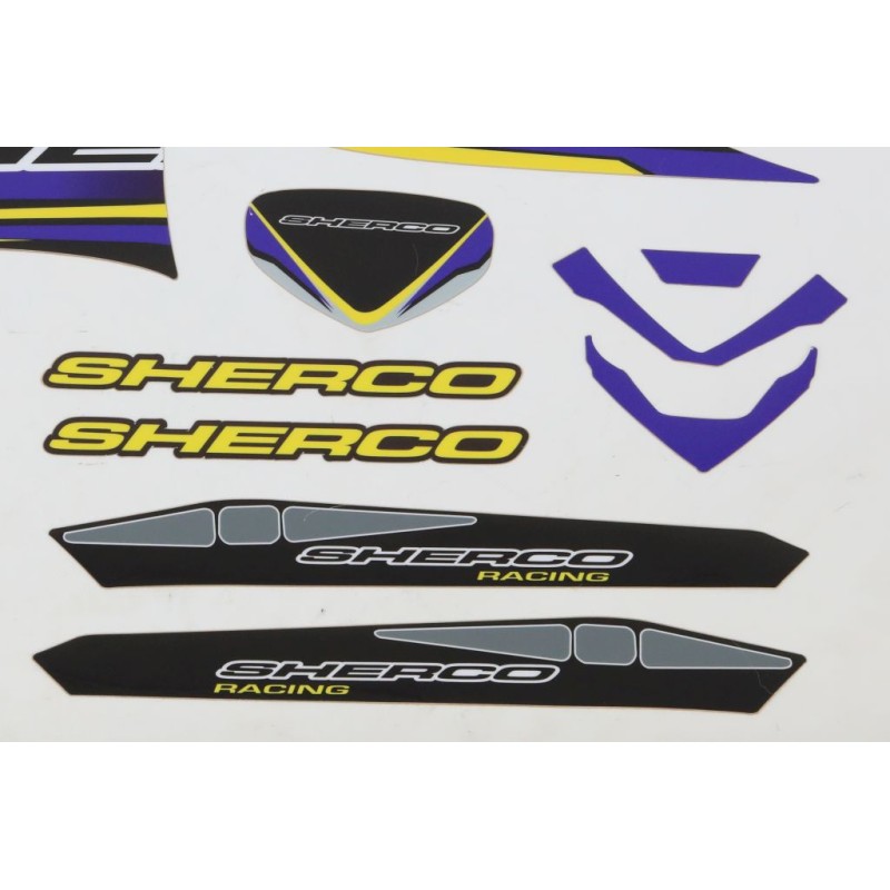Kit deco SHERCO 2001-2005 complet violet/noir/jaune