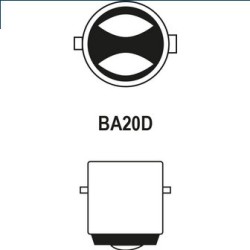 Ampoule 12V 35/35W BA20D