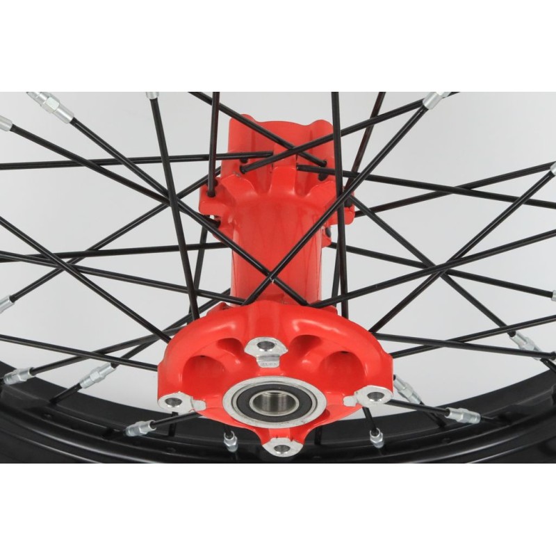 Roue AR étanche BETA 2009-2025 Morad complète noir/rouge
