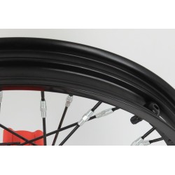 Roue AR étanche BETA 2009-2025 Morad complète noir/rouge