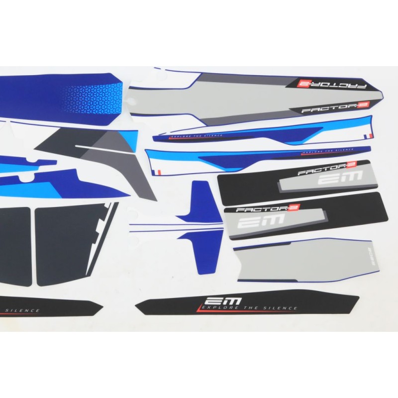 Kit autocollant ELECTRIC MOTION 2025 Factor-E complet