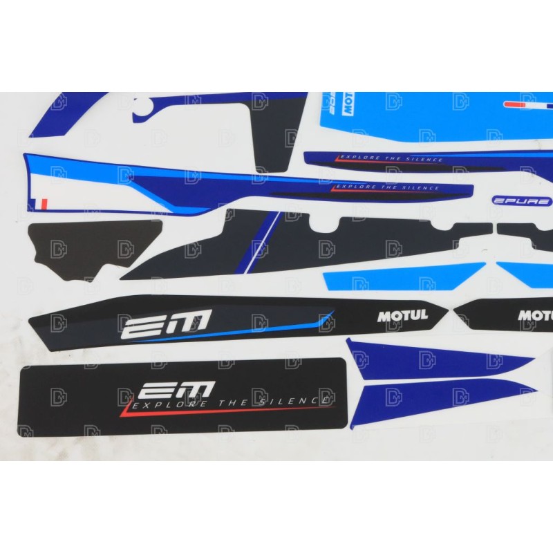 Kit autocollant ELECTRIC MOTION 2025 Race complet