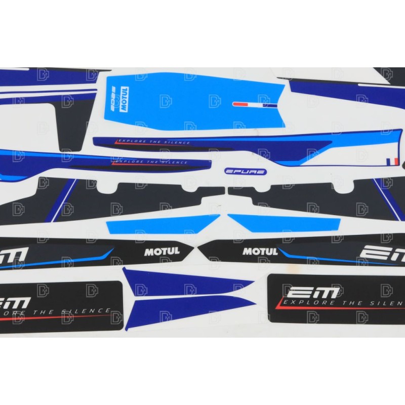 Kit autocollant ELECTRIC MOTION 2025 Race complet