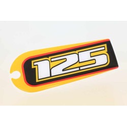 Autocollant garde boue AR GASGAS 2004 125 selle jaune