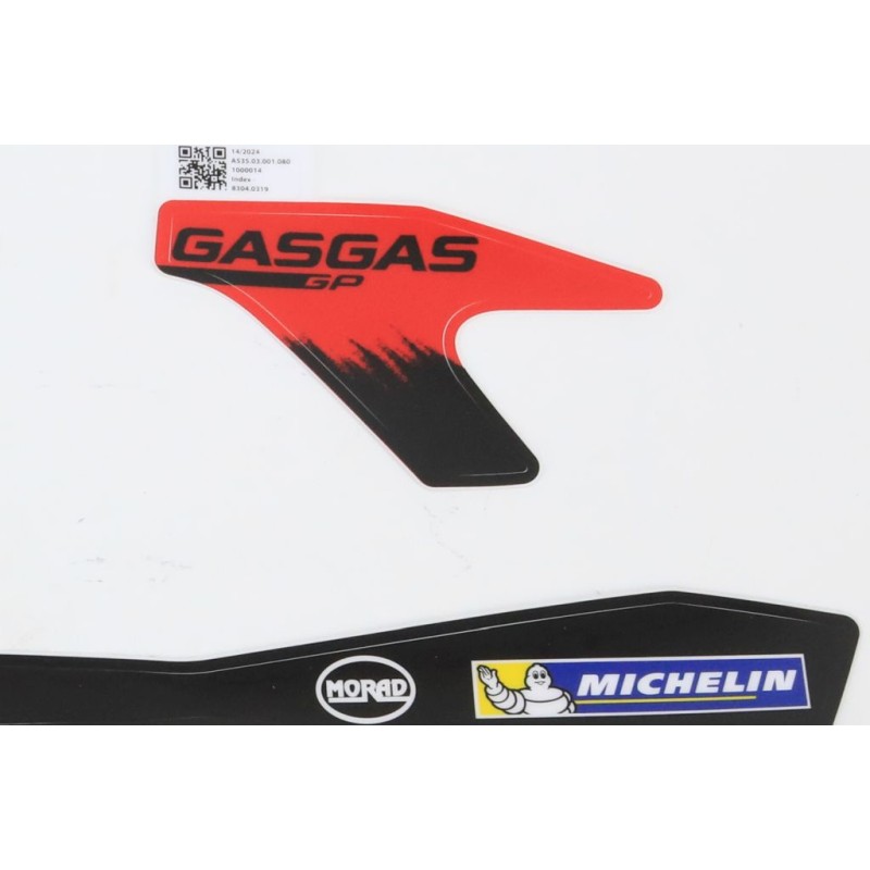 Kit autocollant GASGAS 2025 GP partie cycle