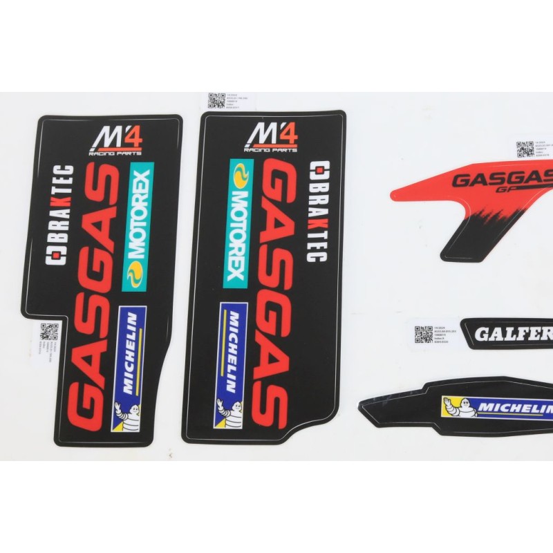 Kit autocollant GASGAS 2025 GP partie cycle