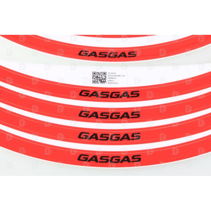 Autocollant cerceau de roue GASGAS 2025 GP