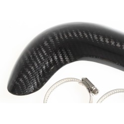 Protection coude echappement carbone HEBO GASGAS version courte