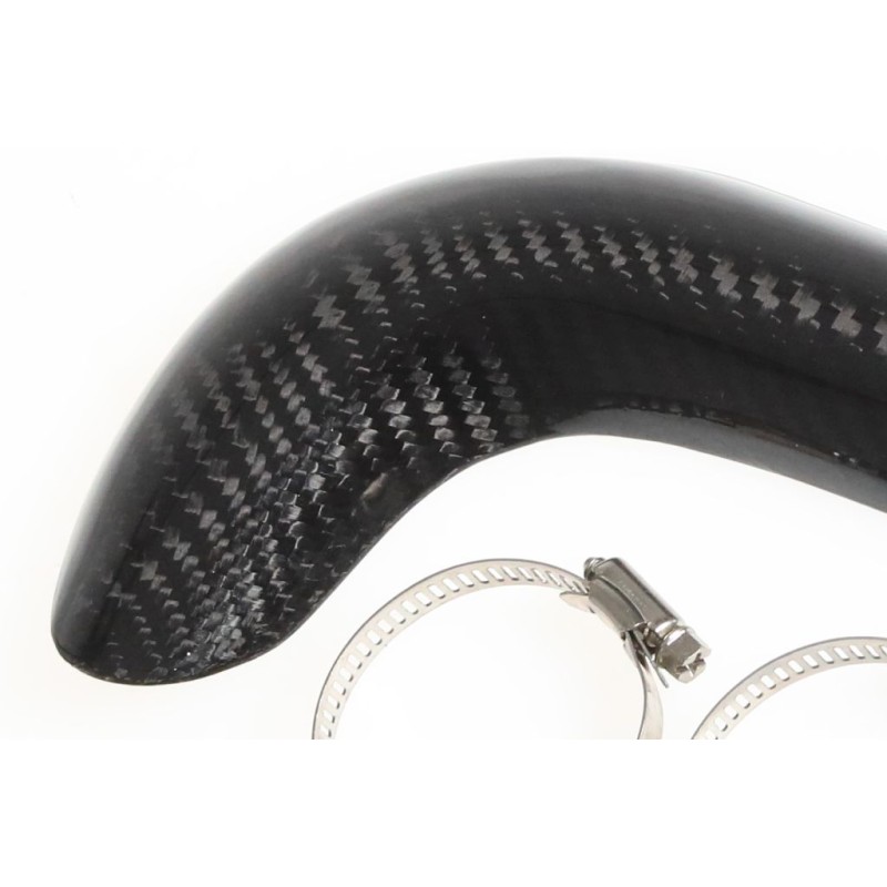 Protection coude echappement carbone HEBO GASGAS version courte