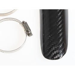 Protection coude echappement carbone HEBO GASGAS version courte