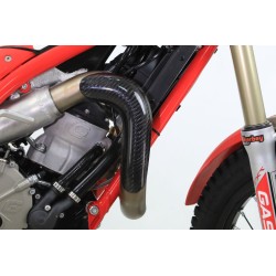 Protection coude echappement carbone HEBO GASGAS version courte