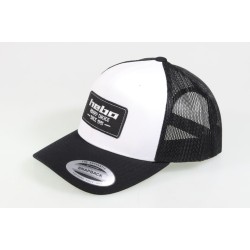 Casquette HEBO avec visière incurvée noire/blanche