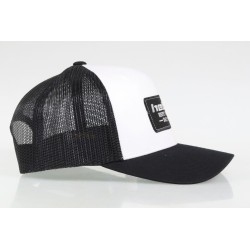 Casquette HEBO avec visière incurvée noire/blanche