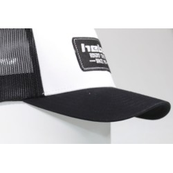 Casquette HEBO avec visière incurvée noire/blanche