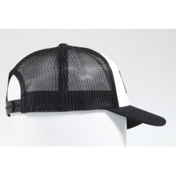 Casquette HEBO avec visière incurvée noire/blanche