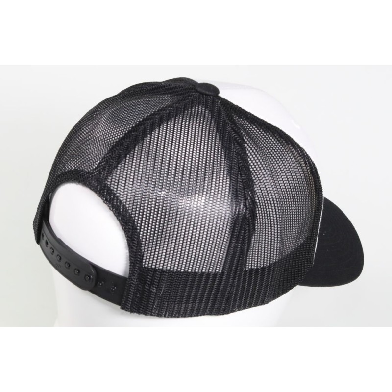 Casquette HEBO avec visière incurvée noire/blanche