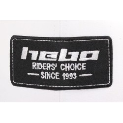 Casquette HEBO avec visière incurvée noire/blanche