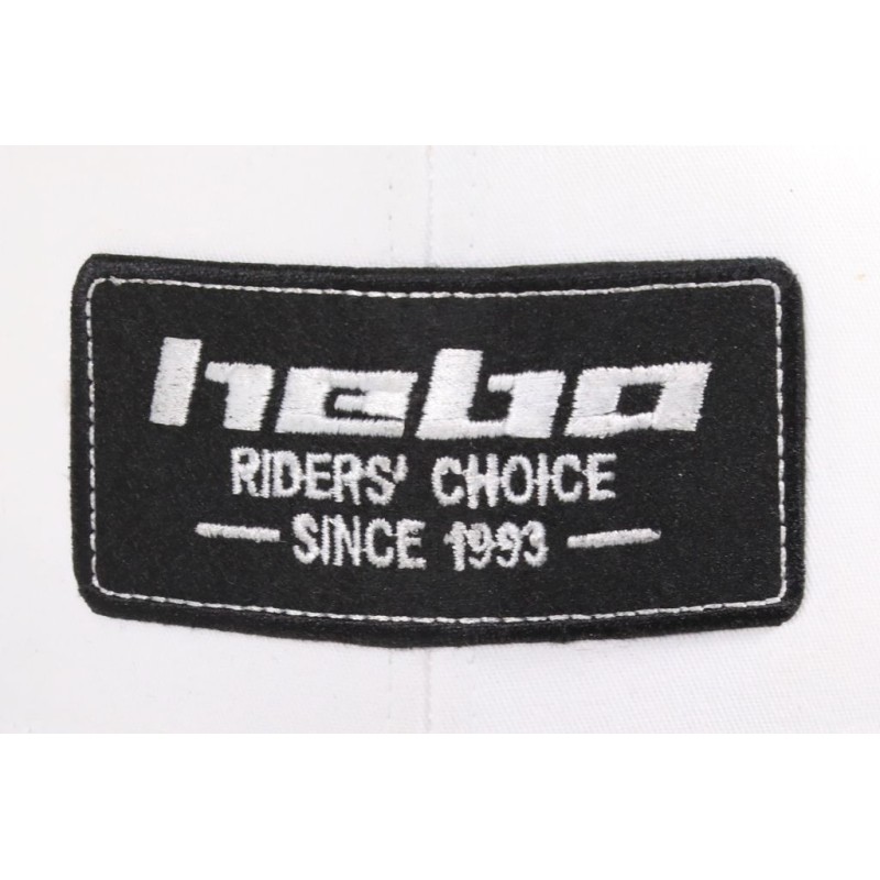 Casquette HEBO avec visière incurvée noire/blanche