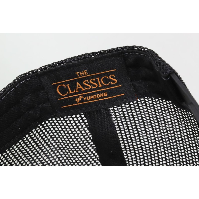 Casquette HEBO avec visière incurvée noire/blanche